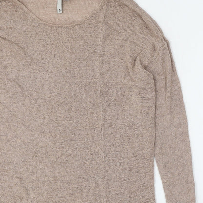 Womens UK Size S Divided by H&M Beige Pullover Jumper