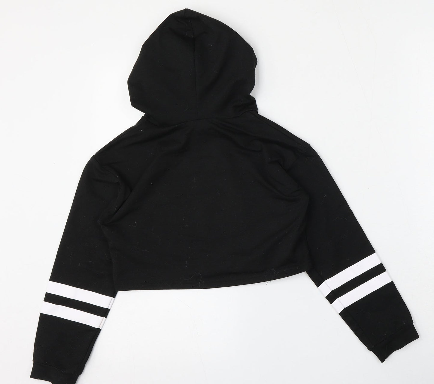 Fancyoube Girls Black  Cotton Pullover Hoodie Size 10-11 Years  Tie - Among us