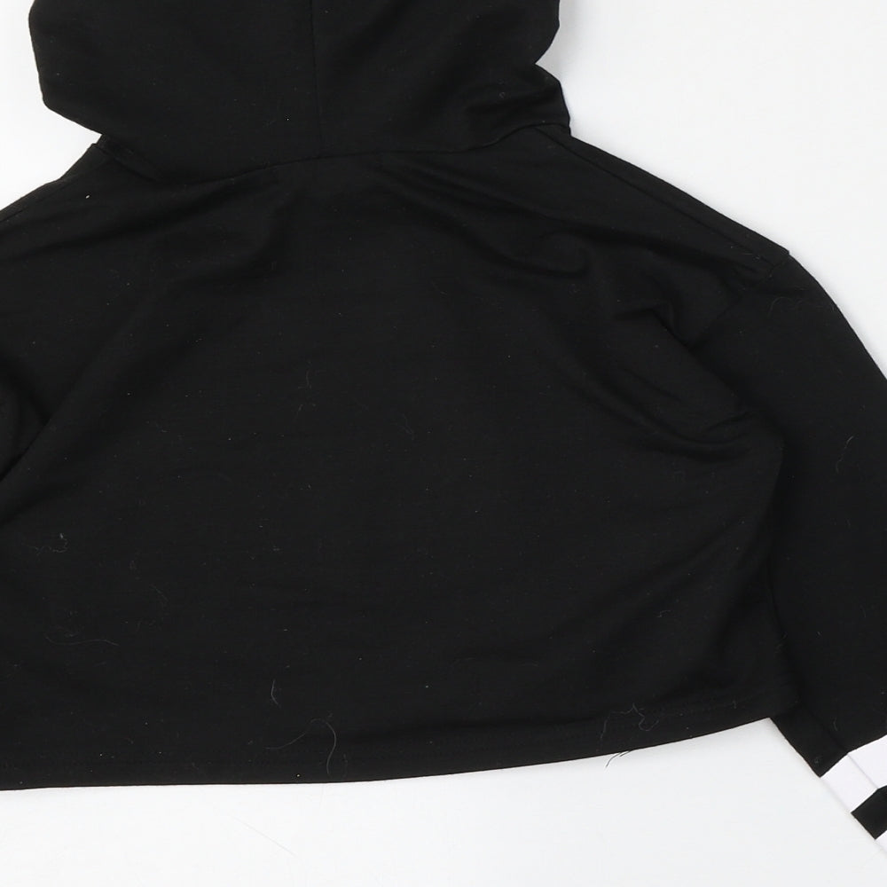 Fancyoube Girls Black  Cotton Pullover Hoodie Size 10-11 Years  Tie - Among us