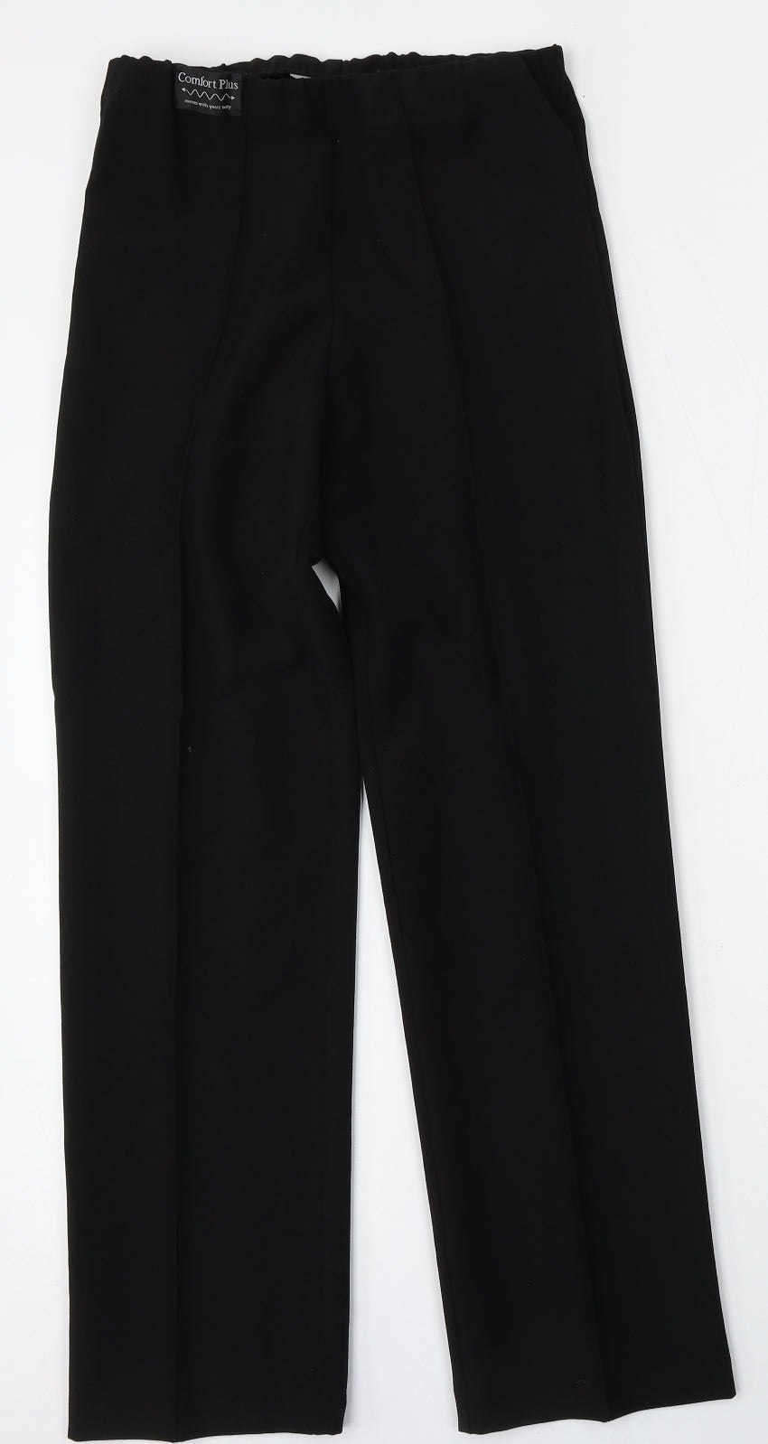 Classic Womens Black  Polyester Trousers  Size 8 L28 in Regular