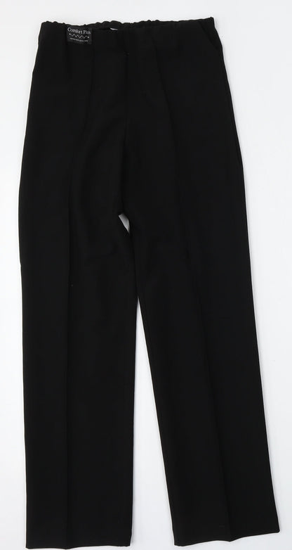 Classic Womens Black  Polyester Trousers  Size 8 L28 in Regular