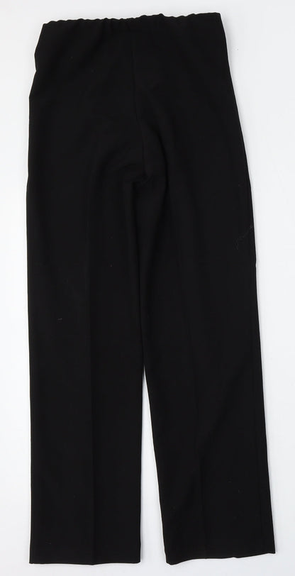 Classic Womens Black  Polyester Trousers  Size 8 L28 in Regular
