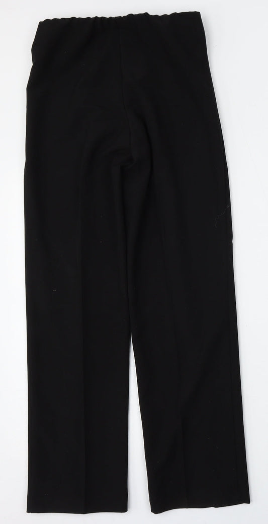 Classic Womens Black  Polyester Trousers  Size 8 L28 in Regular