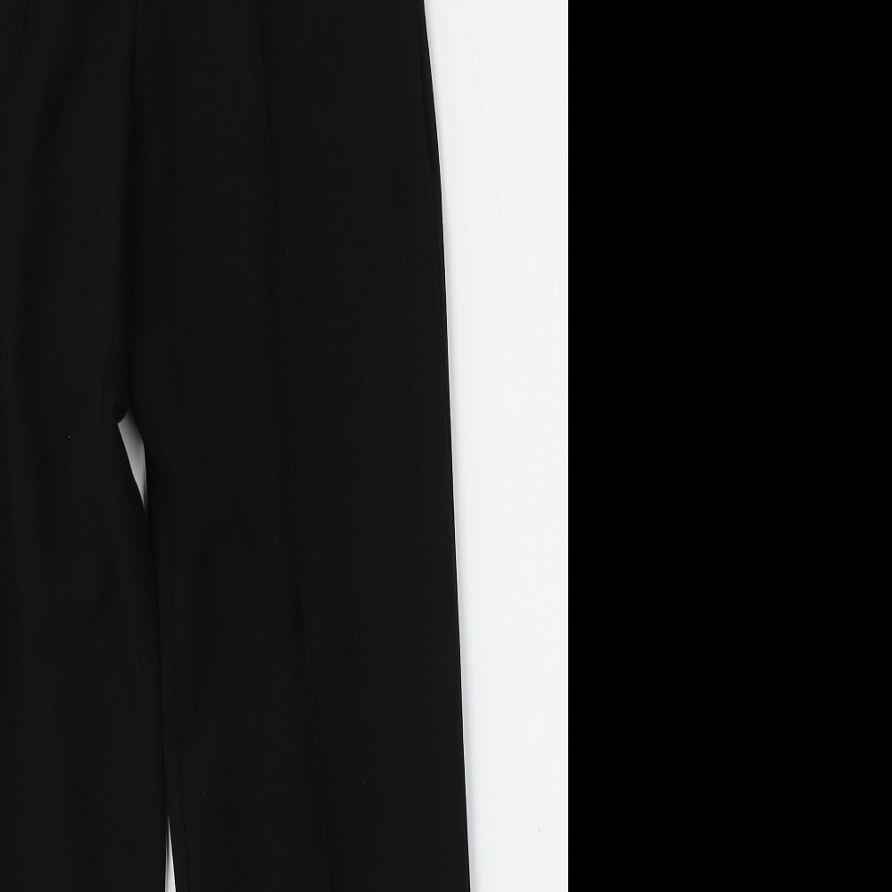 Classic Womens Black  Polyester Trousers  Size 8 L28 in Regular