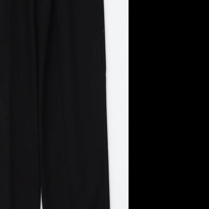 Classic Womens Black  Polyester Trousers  Size 8 L28 in Regular