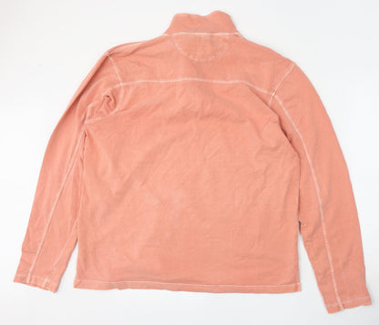 Preworn Womens Pink  Polyester Pullover Sweatshirt Size L  Zip