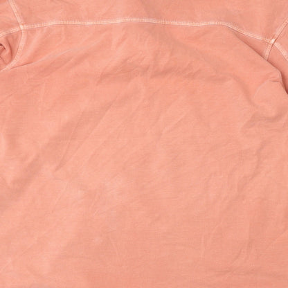 Preworn Womens Pink  Polyester Pullover Sweatshirt Size L  Zip