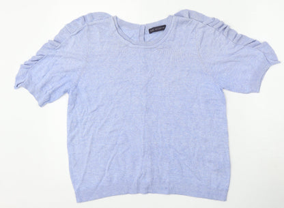 Womens UK Size 14 Marks and Spencer Blue Pullover Jumper