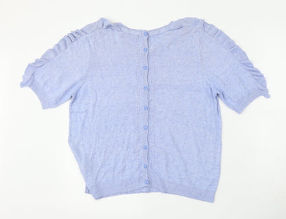 Womens UK Size 14 Marks and Spencer Blue Pullover Jumper