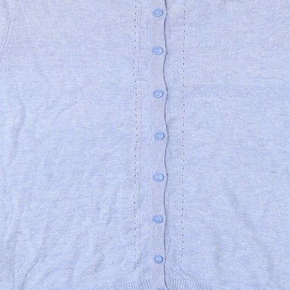Womens UK Size 14 Marks and Spencer Blue Pullover Jumper