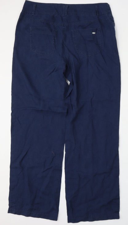 Womens UK Size 36 Preworn Regular Fit  Blue Trousers