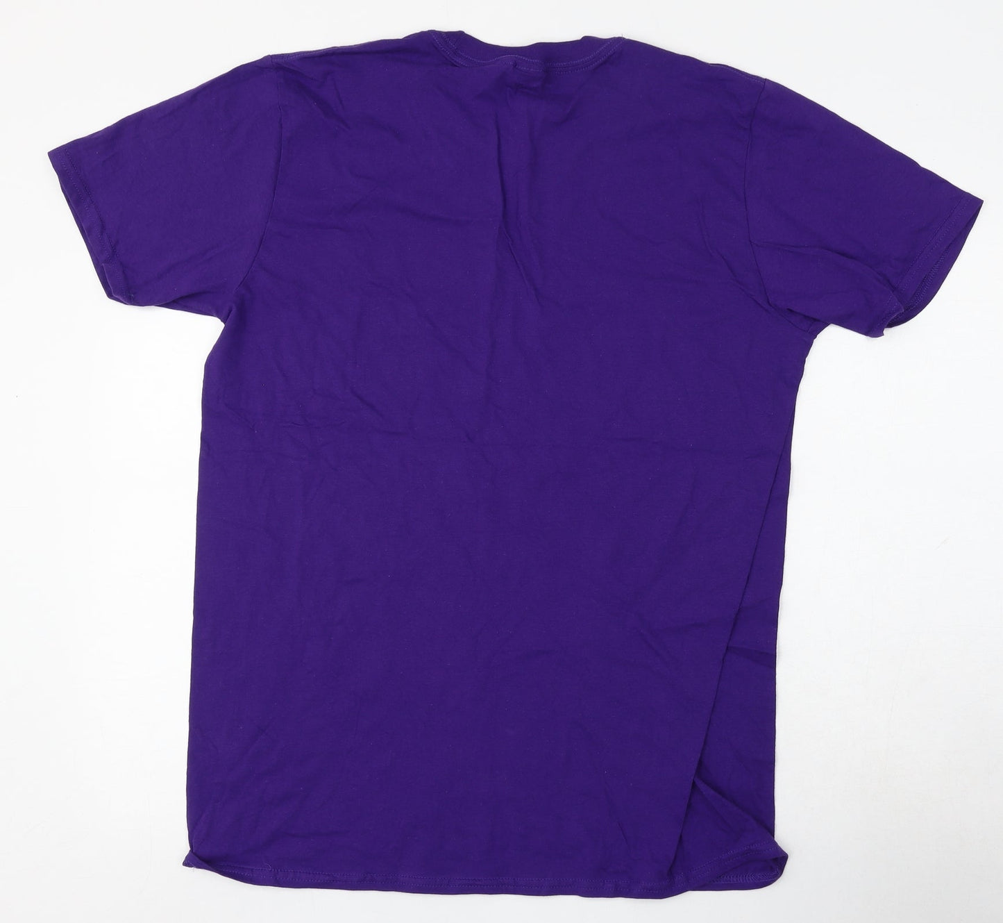 Northern Island Hospice Womens Purple  Cotton Basic T-Shirt Size L Round Neck