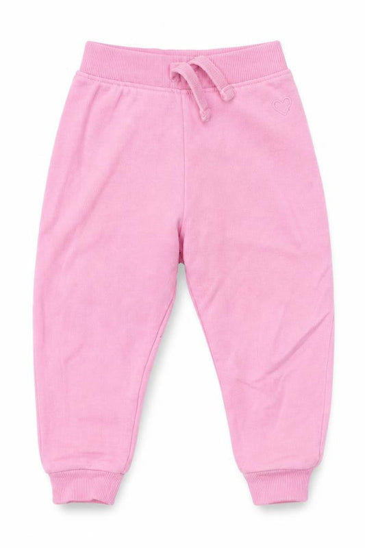 Dunnes Stores Girls Pink  Cotton Jogger Trousers Size 18 Months
