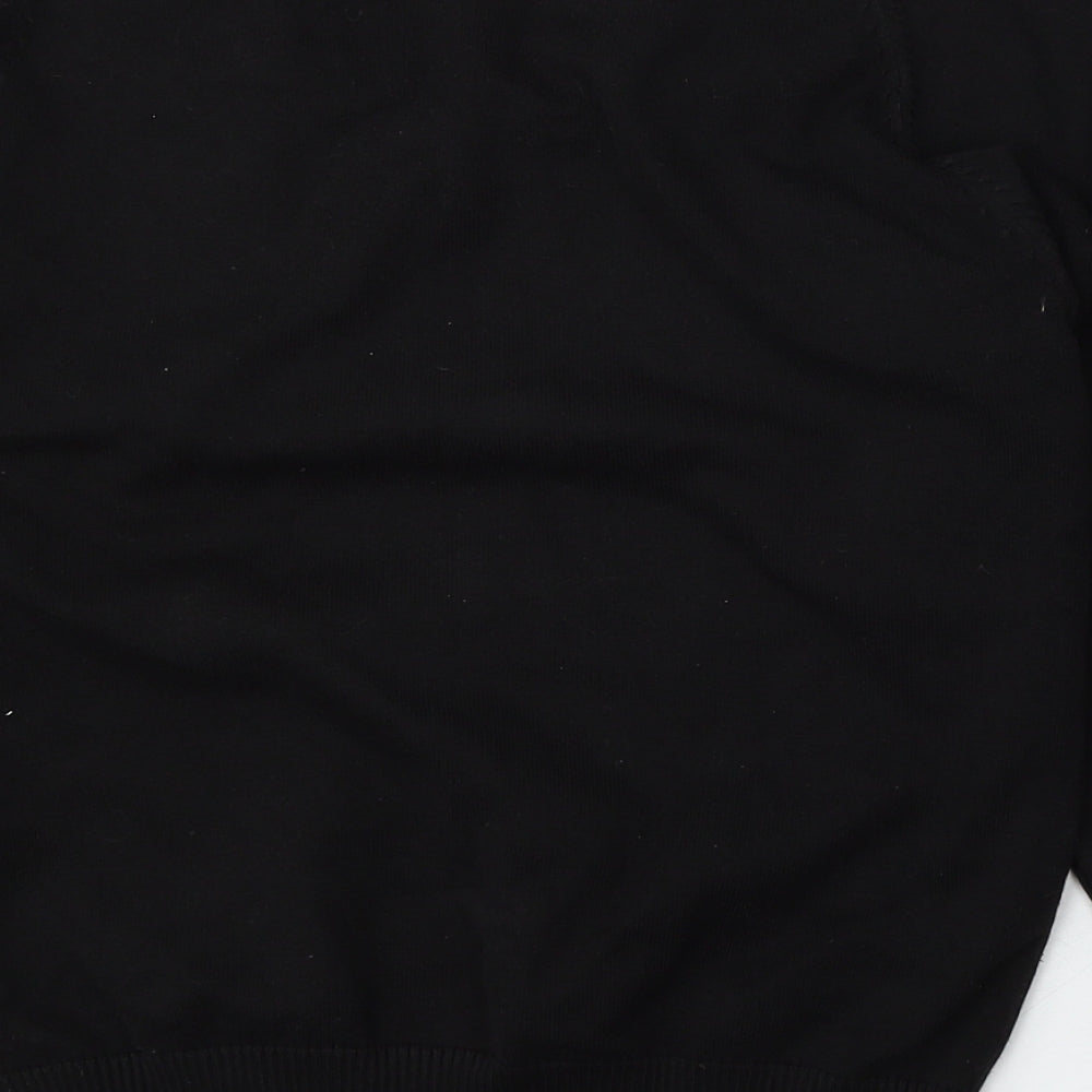 Trutex Womens Black  Acrylic Pullover Sweatshirt Size 2XS