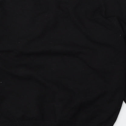 Trutex Womens Black  Acrylic Pullover Sweatshirt Size 2XS
