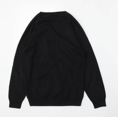Performa Womens Black  Cotton Pullover Sweatshirt Size 2XS