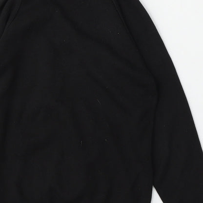Performa Womens Black  Cotton Pullover Sweatshirt Size 2XS