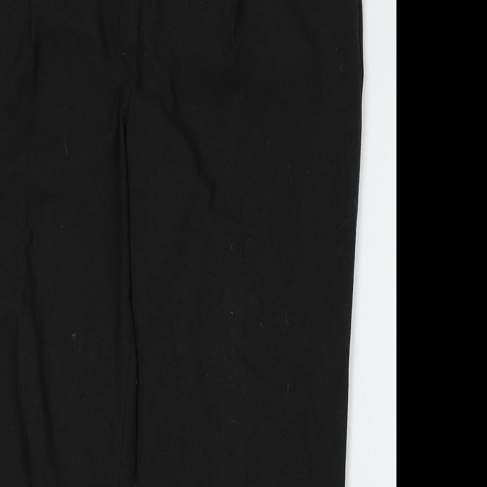 Womens UK Size 44 Marks and Spencer Regular Fit  Black Trousers