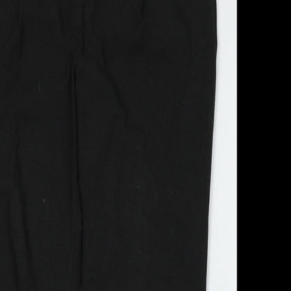 Womens UK Size 44 Marks and Spencer Regular Fit  Black Trousers