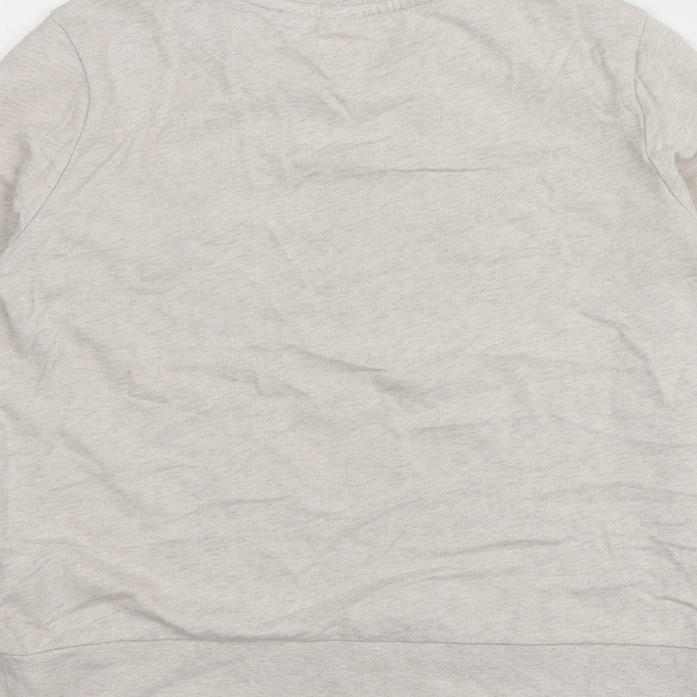 Gap Girls Grey Geometric 100% Cotton Pullover Sweatshirt Size 12-13 Years