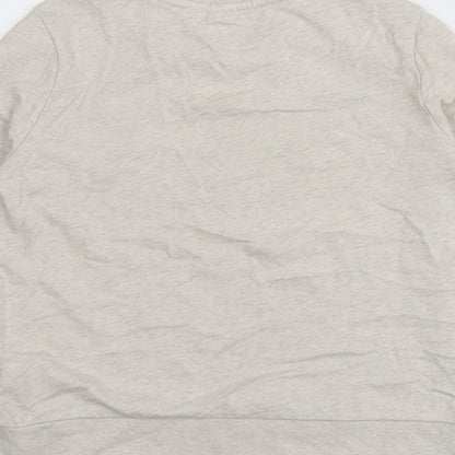 Gap Girls Grey Geometric 100% Cotton Pullover Sweatshirt Size 12-13 Years