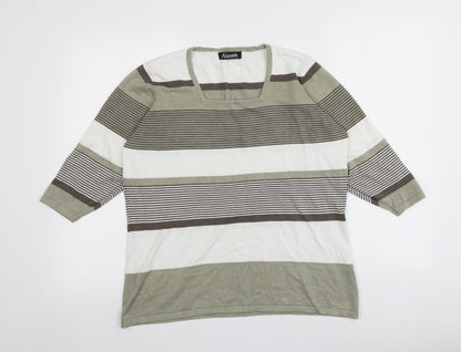 Womens UK Size XL Alexara Multicoloured Pullover Jumper