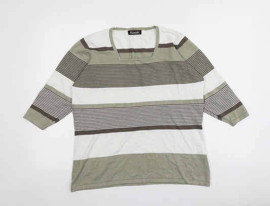 Womens UK Size XL Alexara Multicoloured Pullover Jumper