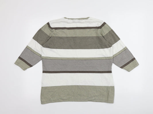 Womens UK Size XL Alexara Multicoloured Pullover Jumper