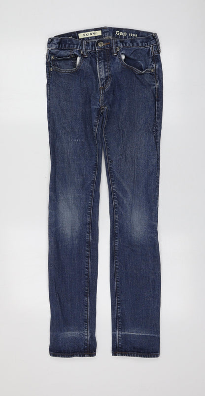 Gap Womens Blue  Cotton Skinny Jeans Size 28 L30 in Regular
