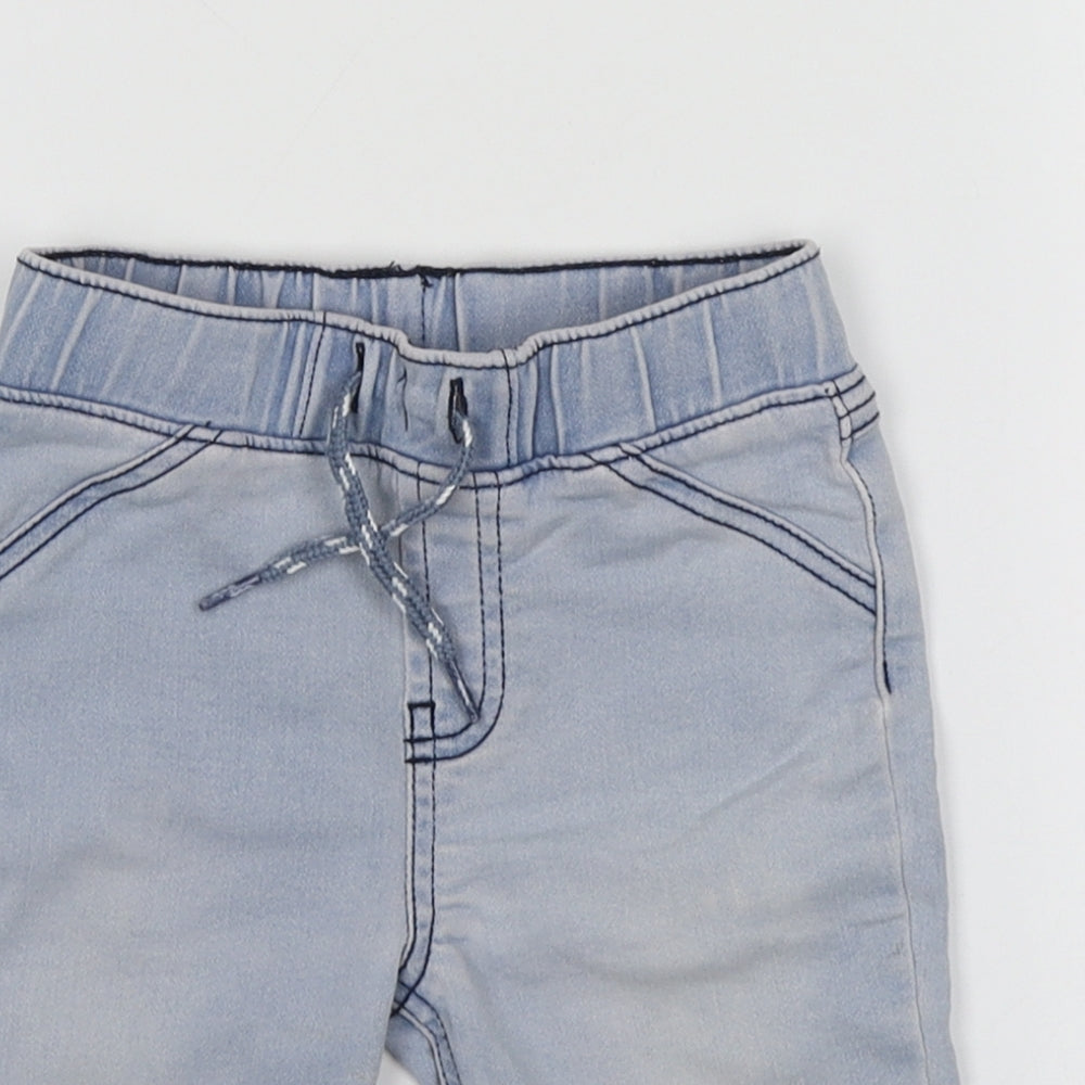 Dunnes Stores Boys Blue  Cotton Cargo Jeans Size 12-18 Months