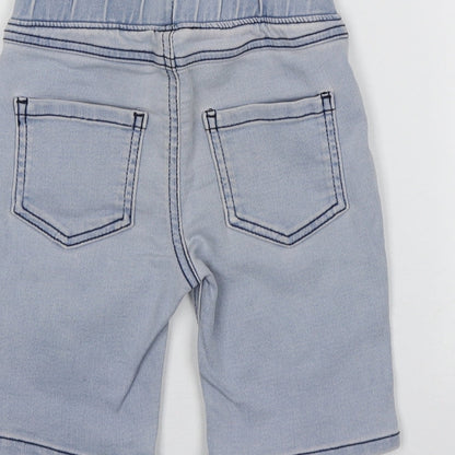 Dunnes Stores Boys Blue  Cotton Cargo Jeans Size 12-18 Months