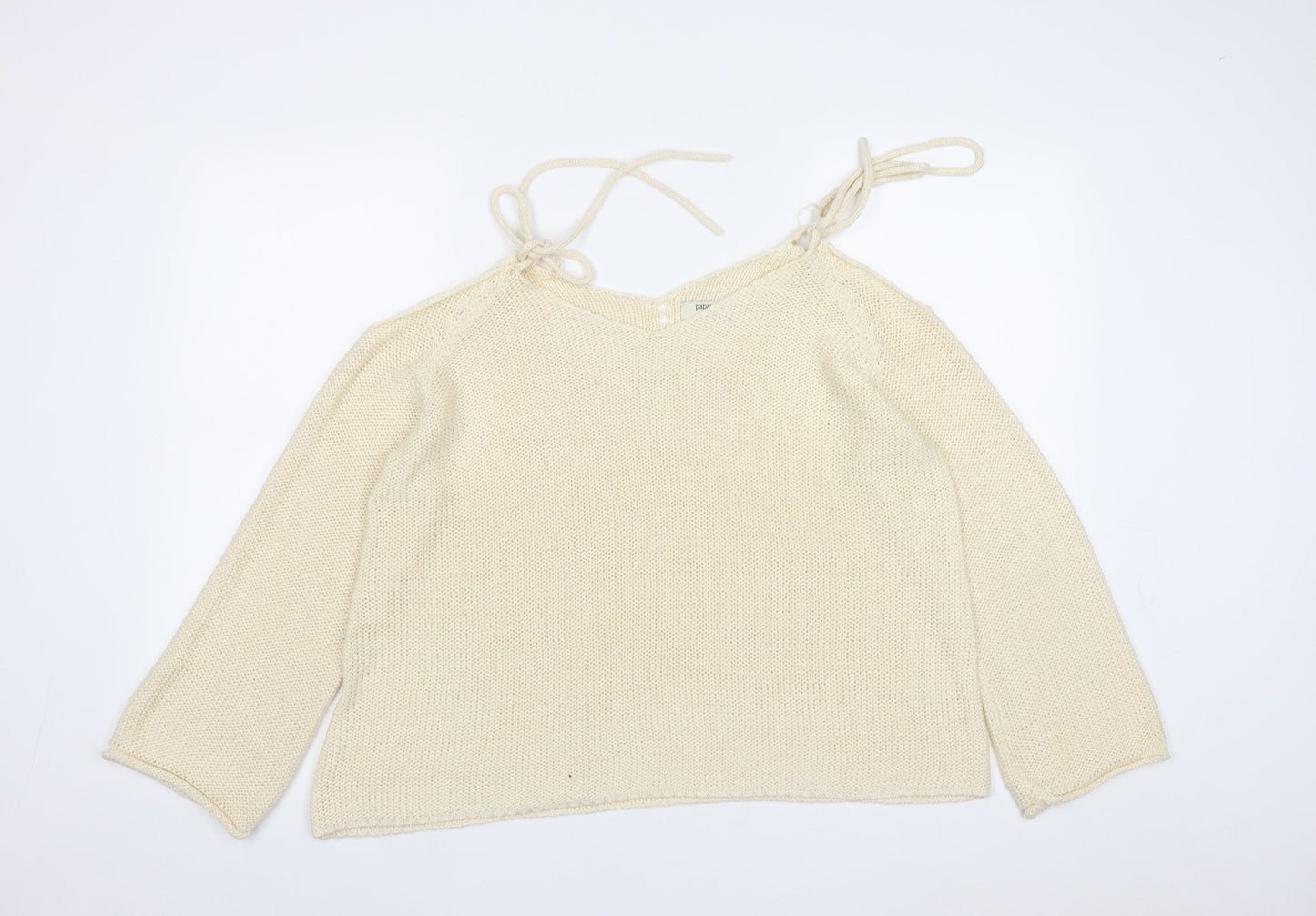 Womens UK Size L Papaya White Pullover Jumper