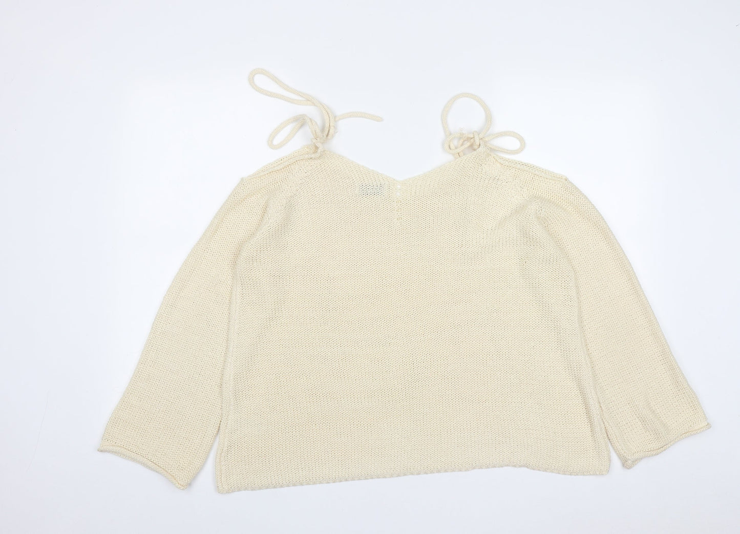 Womens UK Size L Papaya White Pullover Jumper