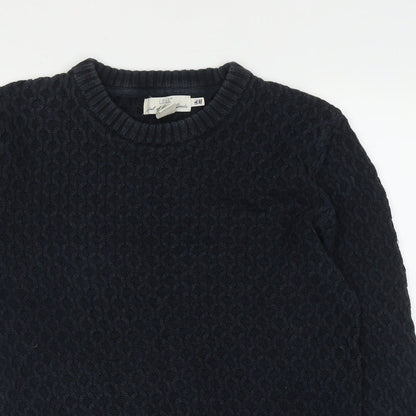 Womens UK Size M H&M Blue Pullover Jumper