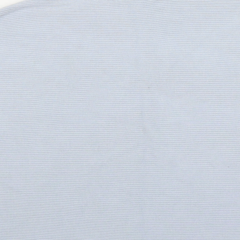 F&F Womens Blue Square Neck  Viscose Pullover Jumper Size 16