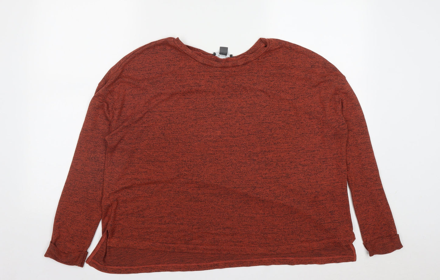 Primark Womens Brown Round Neck  Polyester Pullover Jumper Size L   - Size 14-16