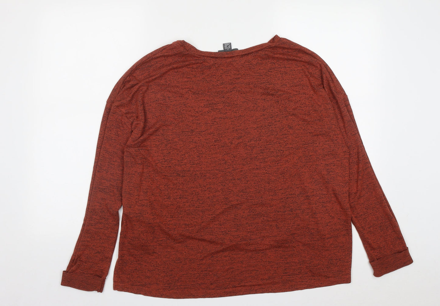 Primark Womens Brown Round Neck  Polyester Pullover Jumper Size L   - Size 14-16