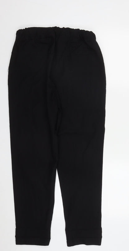 Womens UK Size 3XL Preworn Regular Fit  Black Trousers