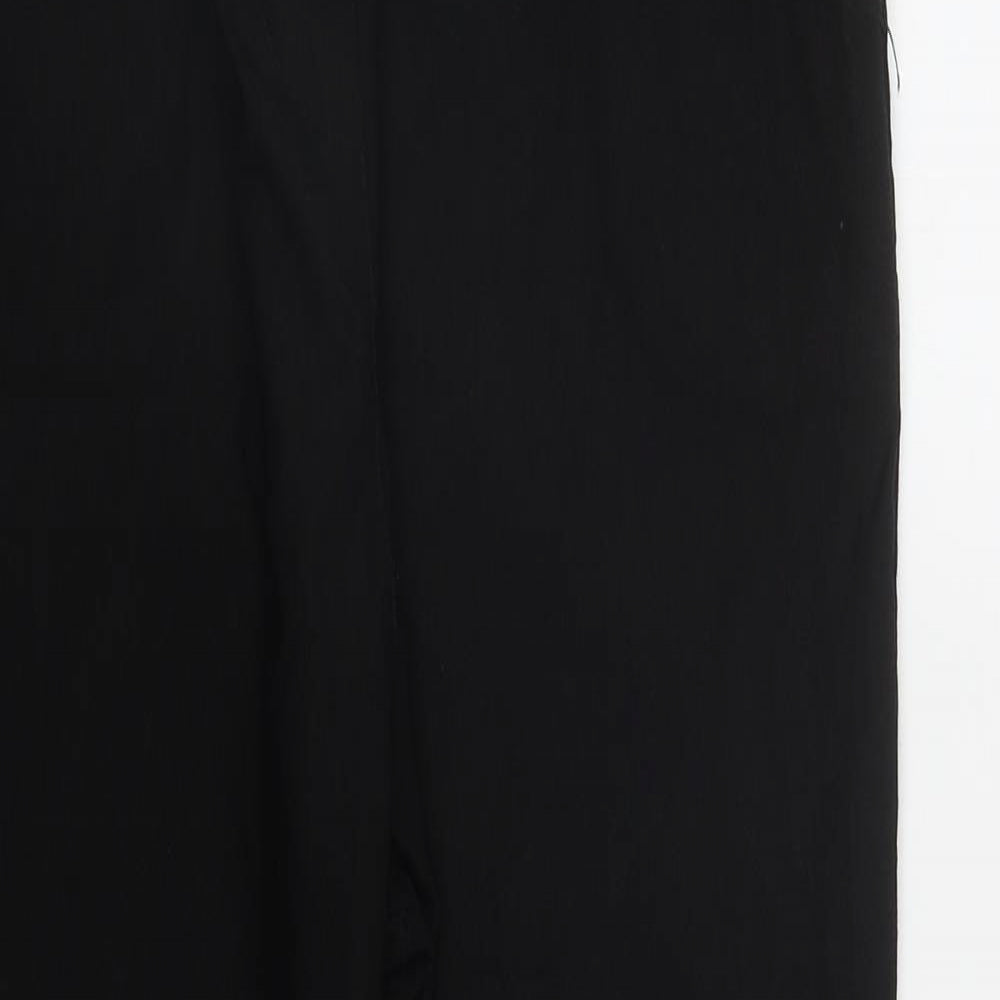 Womens UK Size 3XL Preworn Regular Fit  Black Trousers