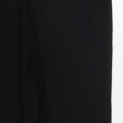 Womens UK Size 3XL Preworn Regular Fit  Black Trousers