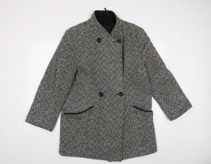 Womens UK Size 14 Debenhams Black Parka Coat