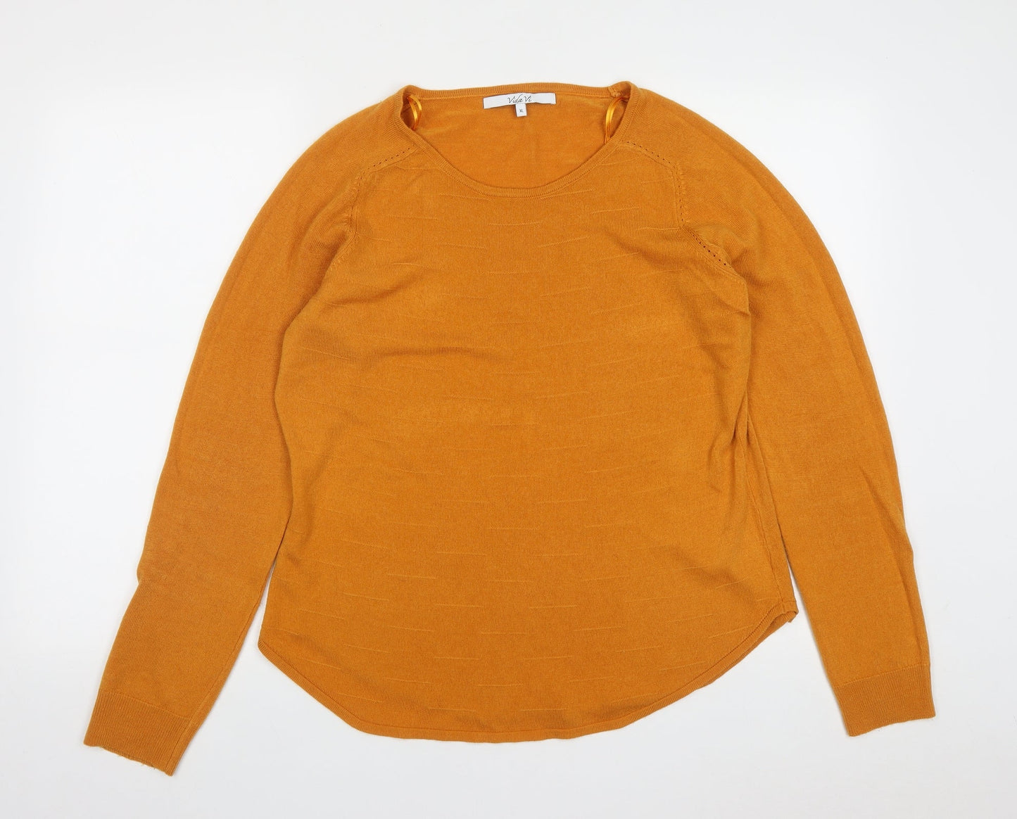 Womens UK Size XL Vida VI Yellow Pullover Jumper