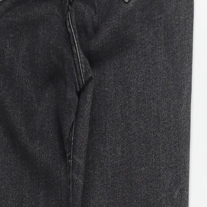 Zara Womens Black  Polyester Straight Jeans Size 8 L29 in Regular Zip