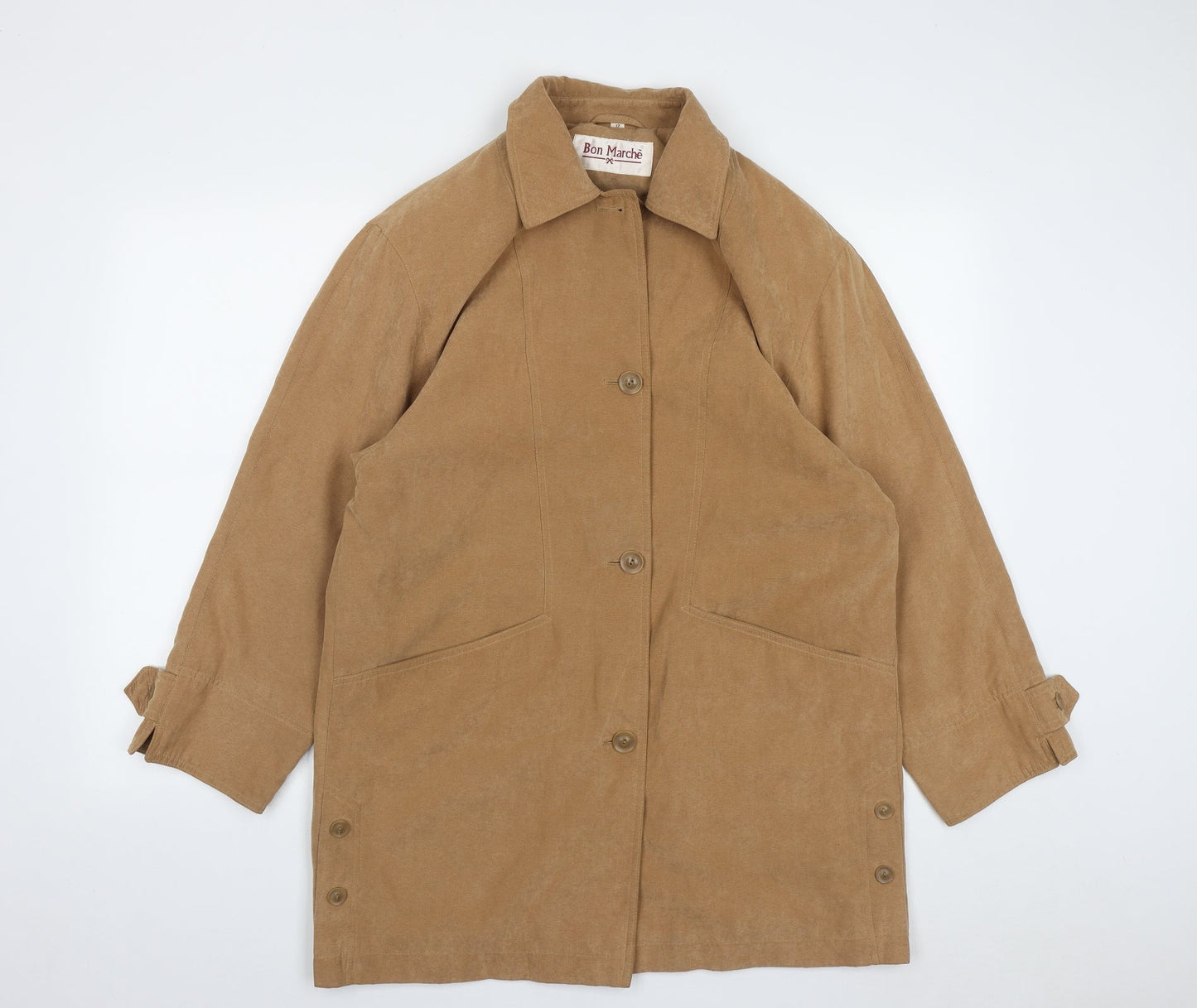 Womens UK Size 12 Bonmarché Beige Overcoat