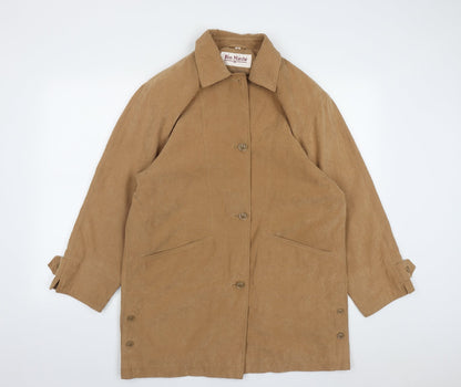Womens UK Size 12 Bonmarché Beige Overcoat