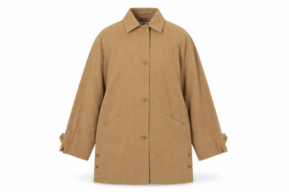 Bonmarché Womens Beige Overcoat Coat Size 12 Button