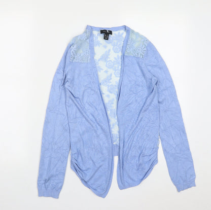 Womens UK Size 8 New Look Blue Cardigan Jumper