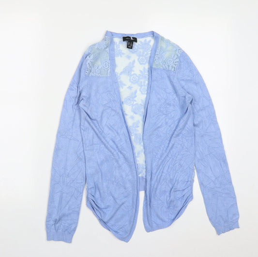 Womens UK Size 8 New Look Blue Cardigan Jumper