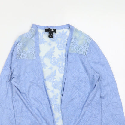 Womens UK Size 8 New Look Blue Cardigan Jumper