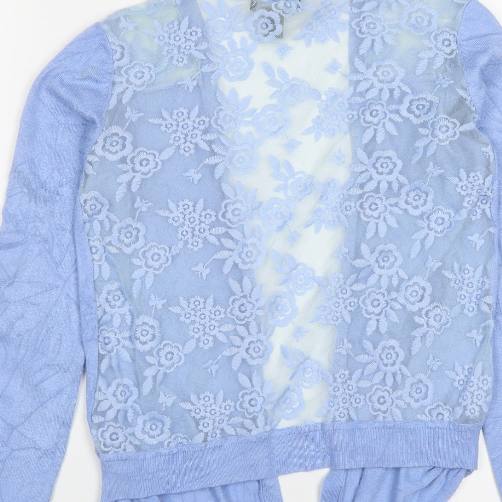 Womens UK Size 8 New Look Blue Cardigan Jumper